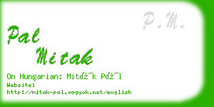 pal mitak business card